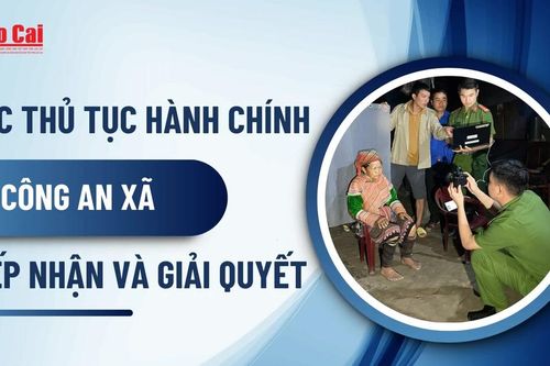 Các thủ tục hành chính do Công an xã tiếp nhận và giải quyết