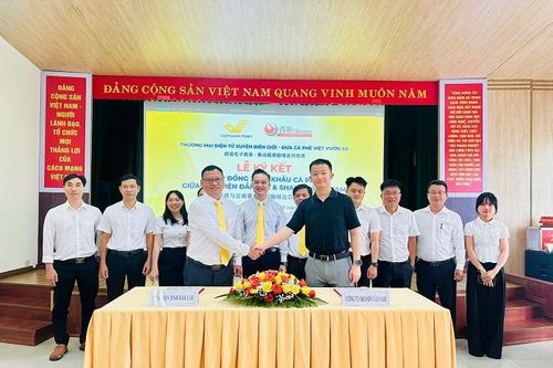 Bưu điện tỉnh Đắk Lắk ký hợp đồng xuất khẩu cà phê sang Trung Quốc qua sàn thương mại điện tử