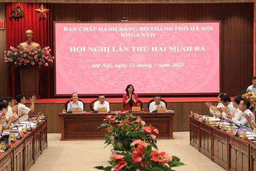 Hội nghị lần thứ 23 Ban Chấp hành Đảng bộ TP. Hà Nội