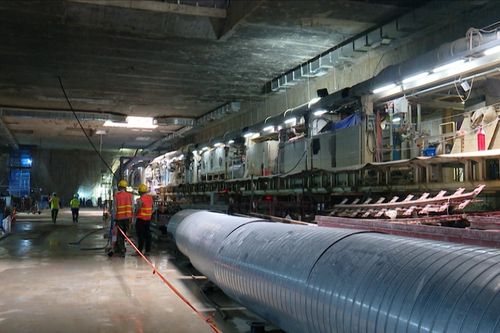 Đã khoan được hơn 3km hầm tuyến metro Nhổn-Ga Hà Nội
