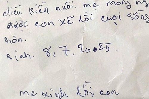 Vụ bé trai mới sinh bị bỏ rơi ở rừng cao su Đồng Nai: Tờ giấy viết tay nguệch ngoạc của người mẹ để lại có nội dung gì?