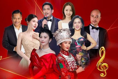 Dàn nghệ sĩ quy tụ trong chương trình Tiếng hát hữu nghị Việt - Trung 2025