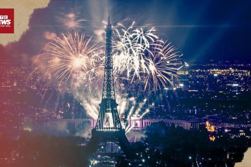 1.000 Drone và pháo hoa 'phù phép' tháp Eiffel