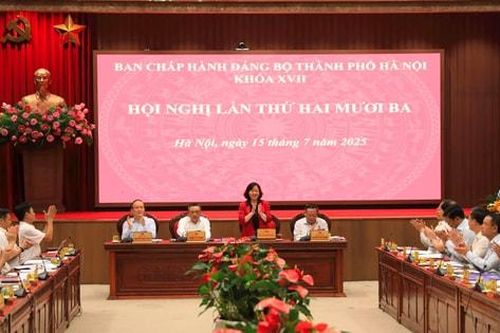 Hội nghị lần thứ 23 Ban Chấp hành Đảng bộ TP Hà Nội thảo luận nhiều nội dung quan trọng