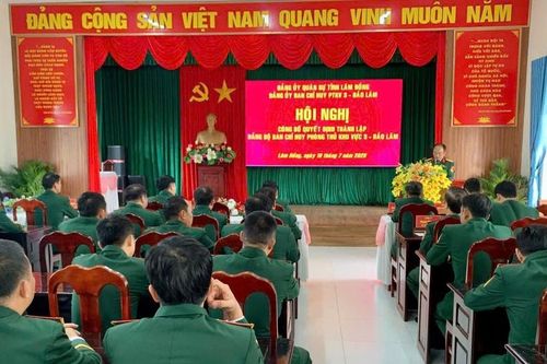 Lâm Đồng: Thành lập Đảng bộ Ban Chỉ huy Phòng thủ khu vực 3 - Bảo Lâm