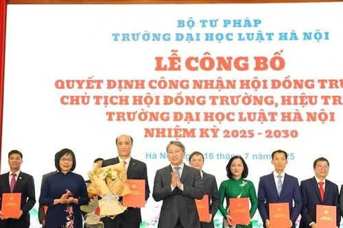 Trường Đại học Luật Hà Nội có tân Hiệu trưởng và Chủ tịch Hội đồng trường