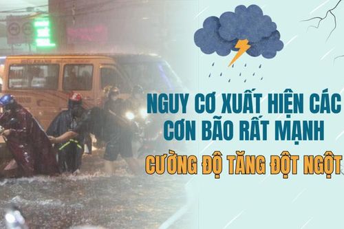 Nguy cơ xuất hiện các cơn bão rất mạnh, cường độ tăng đột ngột