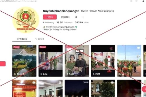 Kênh Tiktok 'Truyền hình An ninh Quảng Trị' giả mạo phát tán nhiều nội dung phản cảm