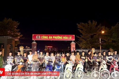 Triệu tập 33 thanh, thiếu niên gây rối trật tự công cộng