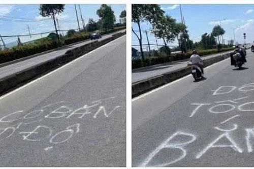 TP Hồ Chí Minh: Xác minh đối tượng phun sơn dòng chữ 'bắn tốc độ' trên đường Lê Quang Đạo