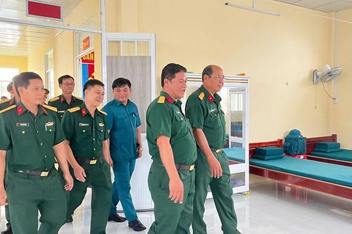 Bộ Chỉ huy Quân sự tỉnh An Giang kiểm tra toàn diện nhiệm vụ quân sự tại Óc Eo