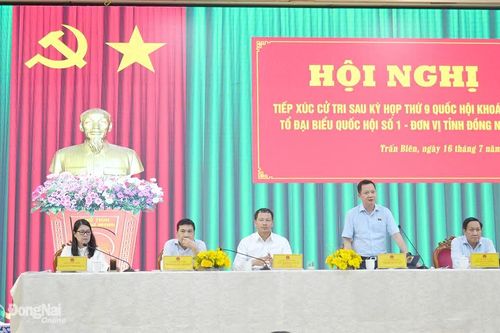 Các đại biểu Quốc hội tỉnh Đồng Nai tiếp xúc cử tri 2 phường Trấn Biên và Trảng Dài