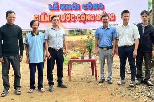 Gia Lai: Khởi công giếng nước cộng đồng cho người dân xã Kon Chiêng