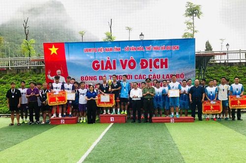 Bế mạc giải vô địch bóng đá 7 người các Câu lạc bộ tỉnh Lai Châu lần thứ VII