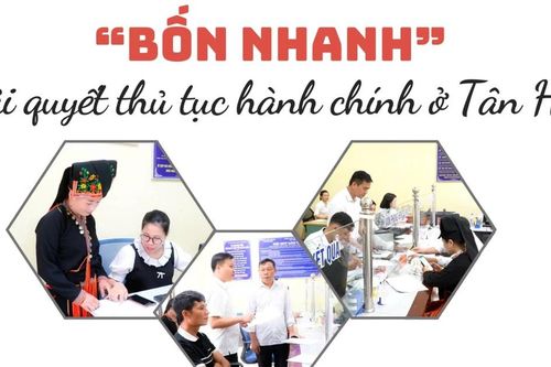 'Bốn nhanh' giải quyết thủ tục hành chính ở Tân Hợp