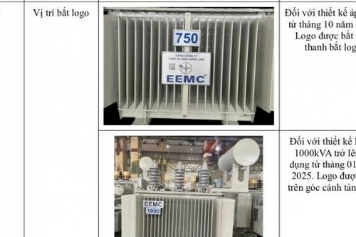 EVN khuyến cáo tình trạng giả mạo nhãn hiệu máy biến áp EEMC trên thị trường