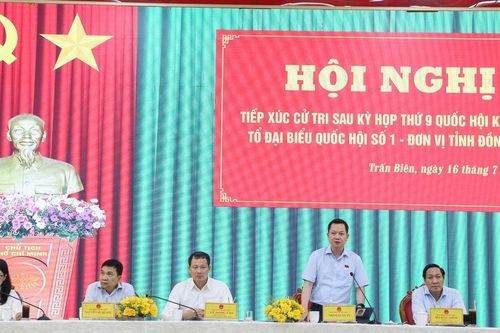 Đồng Nai: Cử tri kiến nghị nhiều vấn đề về hạ tầng giao thông, thuế khoán