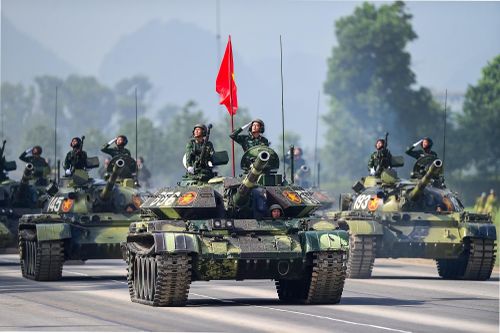 Chiêm ngưỡng dàn khí tài hợp luyện chuẩn bị lễ kỷ niệm 2/9