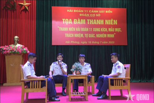 Thanh niên Hải đoàn 11 'xung kích, mẫu mực, trách nhiệm, tự giác, nghiêm minh'