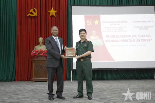 Cục Dân vận tổ chức tập huấn Luật Nhân đạo quốc tế