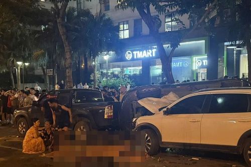 Tạm giữ hình sự tài xế vi phạm nồng độ mức 'khủng', gây tai nạn liên hoàn ở Hà Nội