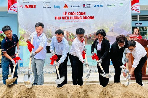 Khởi công dự án thư viện Hướng Dương - hiện thực hóa ước mơ tri thức cho học sinh hạn chế vận động tại Vĩnh Long