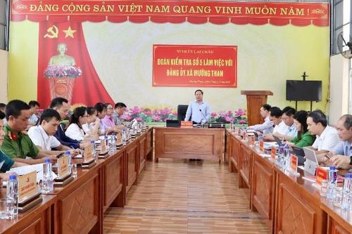 Phó Chủ tịch Thường trực UBND tỉnh Tống Thanh Hải kiểm tra tình hình hoạt động theo mô hình chính quyền địa phương 2 cấp ở xã Mường Than