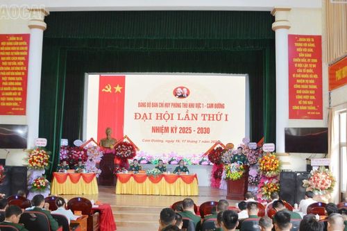 Đại hội Đảng bộ Ban Chỉ huy Phòng thủ khu vực 1 – Cam Đường