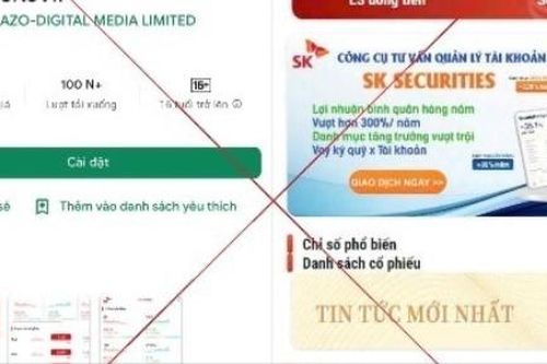 Cảnh báo lừa đảo từ sàn chứng khoán giả mạo SKSVIP