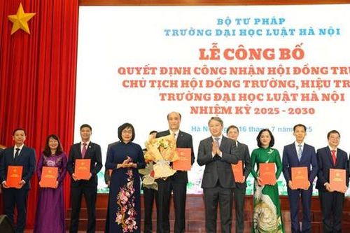 Trường Đại học Luật Hà Nội có Hiệu trưởng mới