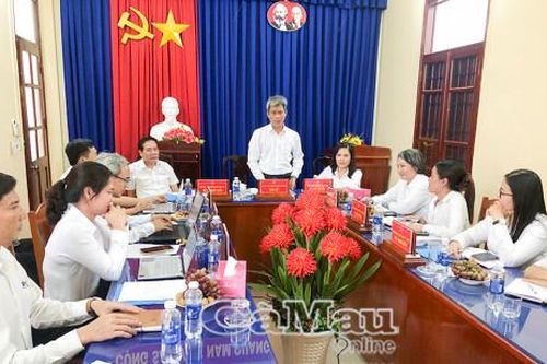 Kiểm tra, làm việc với các TAND khu vực 7, khu vực 8 – Cà Mau
