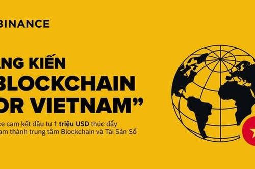 Binance đầu tư 1 triệu USD cho sáng kiến 'Blockchain for Việt Nam'