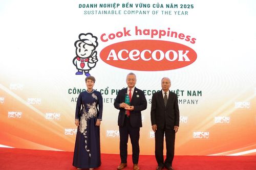 Acecook được vinh danh TOP 50 doanh nghiệp phát triển bền vững tiêu biểu 2025