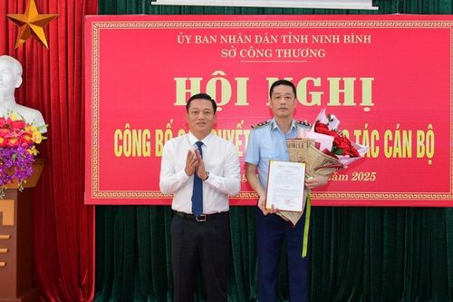 Ông Phan Thế Anh được bổ nhiệm làm Chi cục trưởng Chi cục Quản lý thị trường tỉnh Ninh Bình