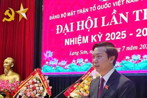 Ông Nguyễn Hoàng Tùng làm Bí thư Đảng bộ Mặt trận Tổ quốc tỉnh Lạng Sơn