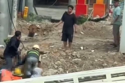 Sập cần cẩu công trình, một người tử vong