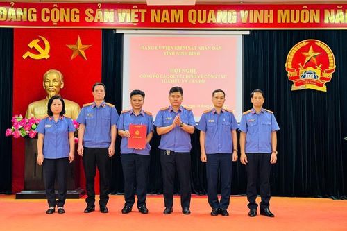 Thành lập Chi bộ VKSND khu vực 6 và 7 tỉnh Ninh Bình