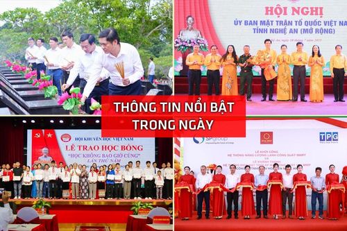Nghệ An: Thông tin nổi bật ngày 18/7