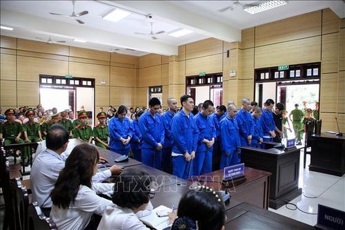 25 bị cáo trong đường dây lừa đảo online hoạt động tại Campuchia lĩnh án