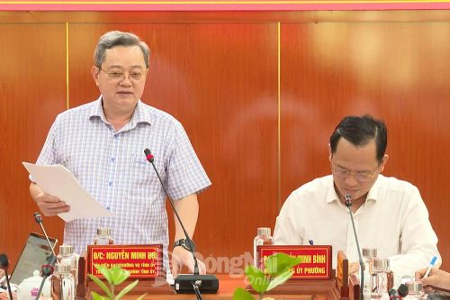 Trưởng ban Nội chính Tỉnh ủy Đồng Nai làm việc với Ban Thường vụ Đảng ủy phường Chơn Thành