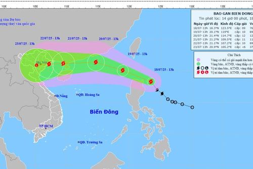 Bão Wipha tiến vào biển Đông, gió giật cấp 11