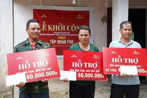 Tập đoàn FVG hỗ trợ xóa nhà tạm, nhà dột nát trên địa bàn TP Đà Nẵng
