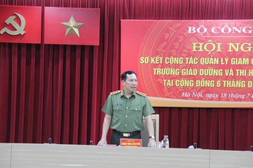 Sơ kết công tác giam giữ, cơ sở giáo dục, trường giáo dưỡng và thi hành án hình sự tại cộng đồng