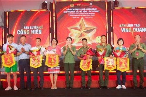 650 VĐV tham gia Giải Pickleball CAND khu vực phía Bắc mở rộng lần thứ nhất