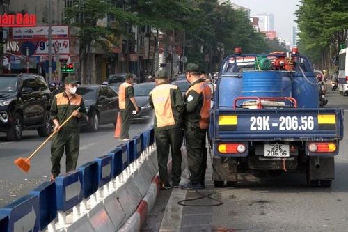 Hà Nội đồng loạt chỉnh trang đô thị hướng tới Quốc khánh 2/9