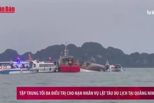 Tập trung tối đa điều trị cho nạn nhân vụ lật tàu du lịch tại Quảng Ninh.