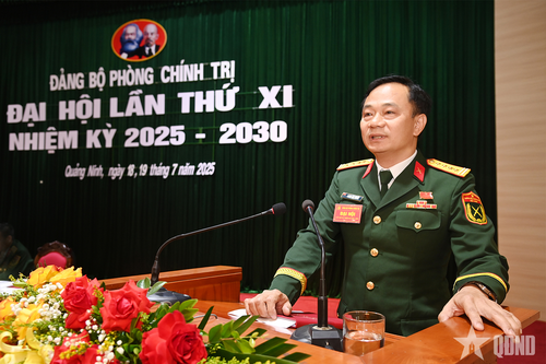 Đại hội Đảng bộ Phòng Chính trị (Đảng bộ Quân sự tỉnh Quảng Ninh) lần thứ XI, nhiệm kỳ 2025-2030