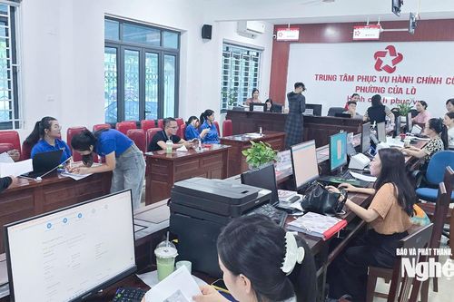 'Ngày thứ Bảy vì dân', giải quyết thủ tục hành chính nhanh, gọn tại các phường, xã ở Nghệ An
