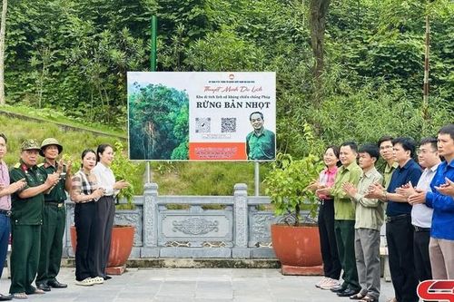 Khánh thành công trình du lịch số tại Khu di tích lịch sử kháng chiến chống Pháp, rừng bản Nhọt