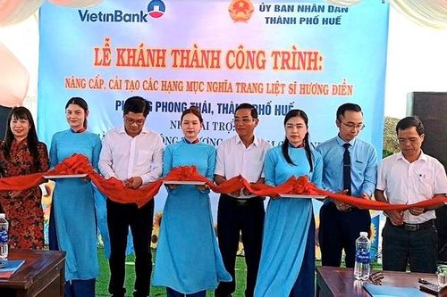 Khánh thành công trình nâng cấp, cải tạo Nghĩa trang Liệt sĩ Hương Điền